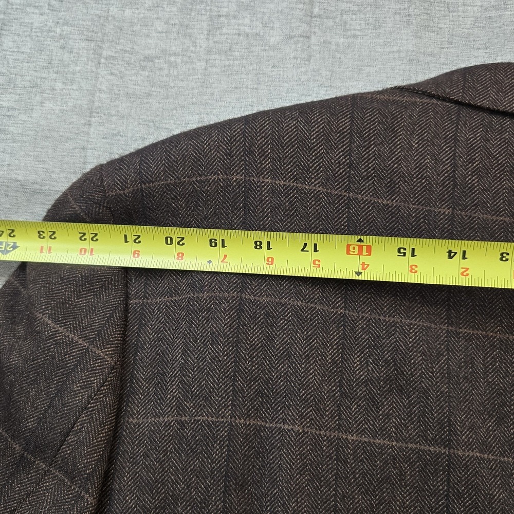 Alan Flusser Men's Single Breasted Sport Coat Blazer Lambswool Cashmere 48R - Picture 15 of 15